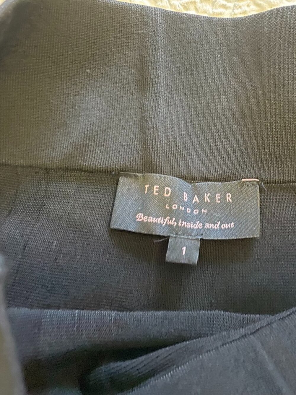 Ted Baker Black A-Line Skirt Size 1